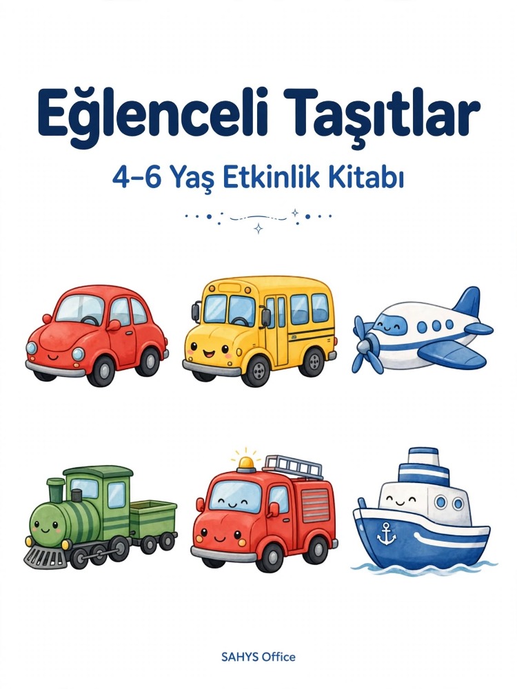 Eğlenceli Taşıtlar – 4–6 Yaş Okul Öncesi Etkinlikleri