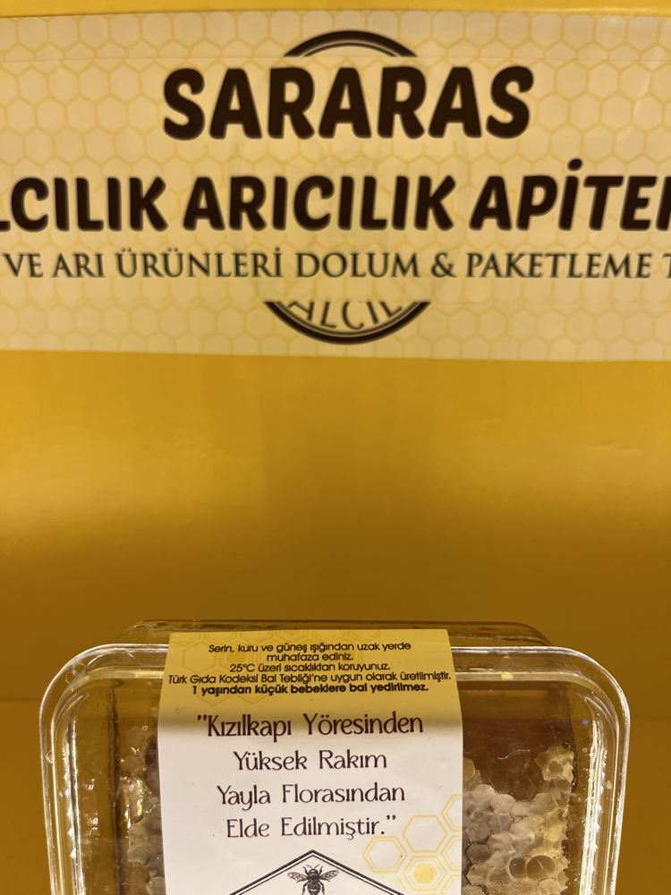 Sararas bal petek Balı küçük boy 350 - 500 gr