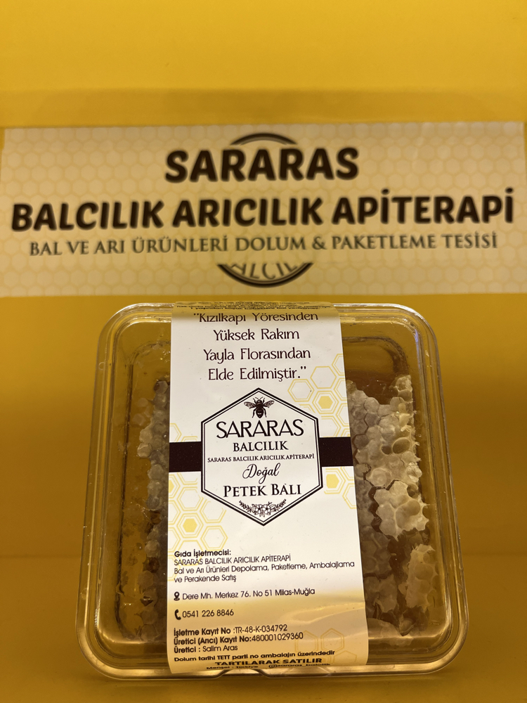 Sararas bal petek Balı küçük boy 350 - 500 gr