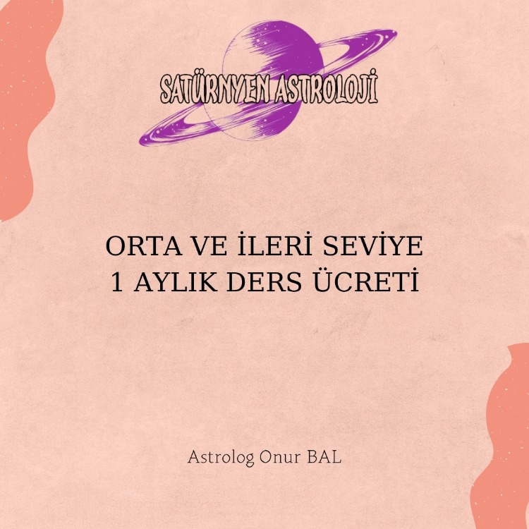 ORTA VE İLERİ SEVİYE 1 AYLIK DERS ÜCRETİ