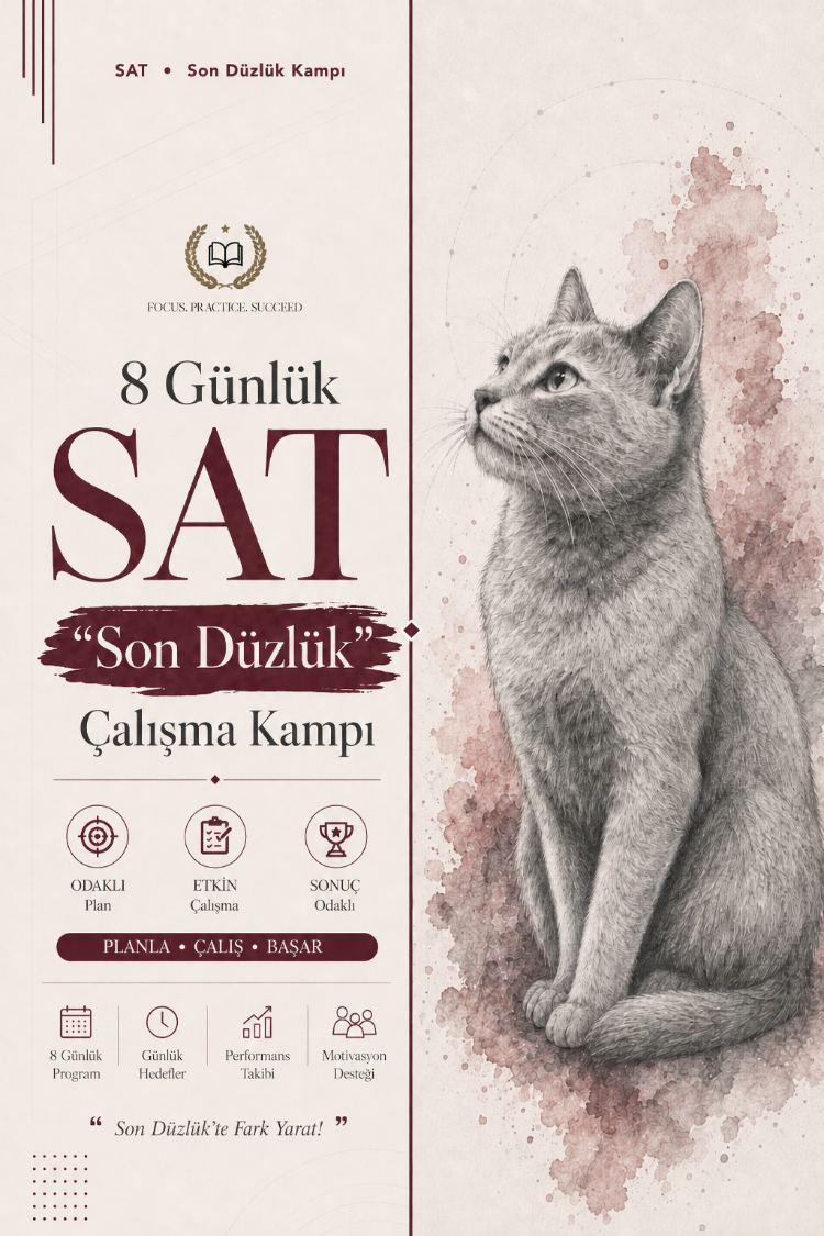 8 Günlük SAT "Son Düzlük" Çalışma Kampı