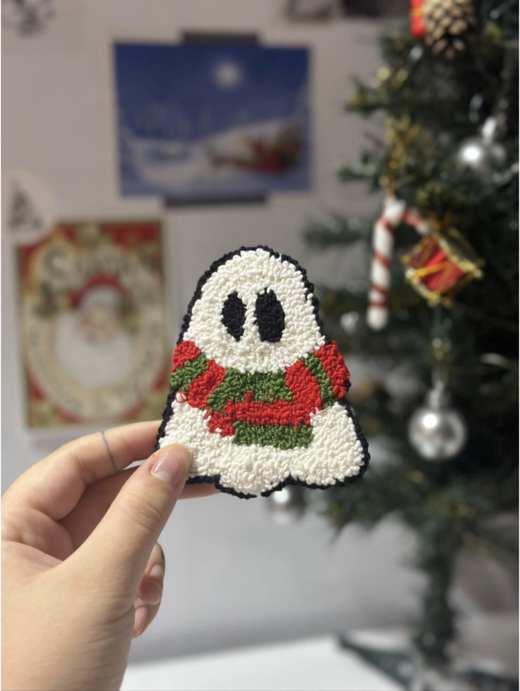 Christmas ghost bardak altlığı