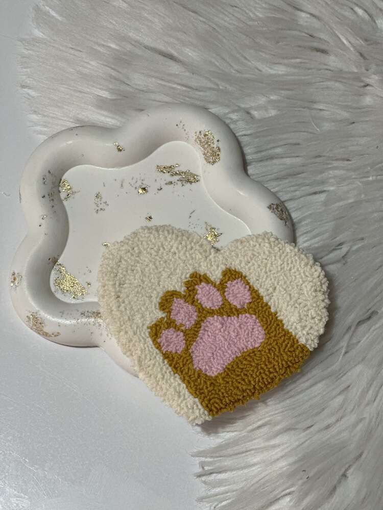 Kedi pati bardak altlığı XL