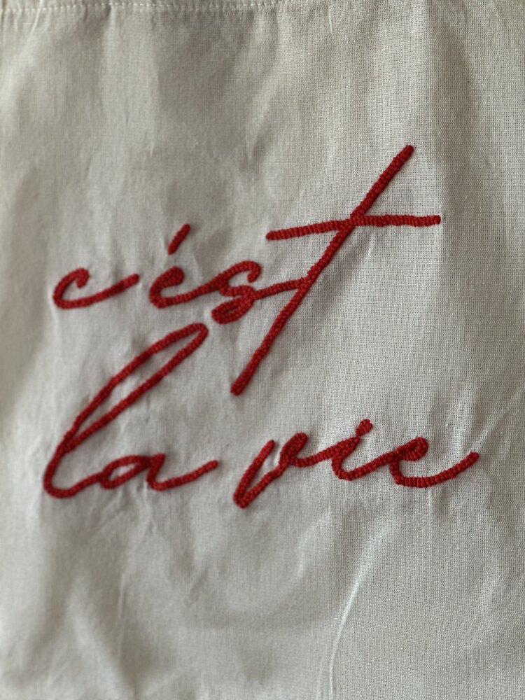 c’est la vie tote bag / bez çanta