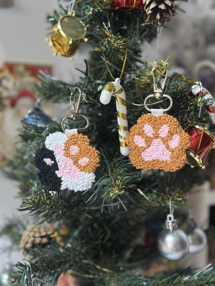 Kedi patisi anahtarlık
