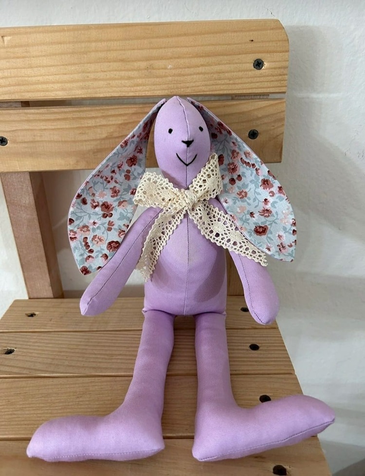Küçük Tavşan Oyuncak, El Emeği Hijyenik Tavşan Oyuncak, 32 cm