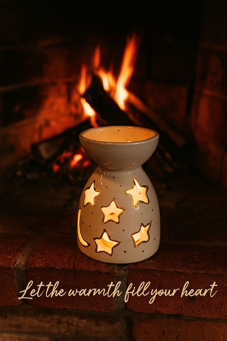 Altın yaldızlı tealight, mumluk, buhurdanlık 