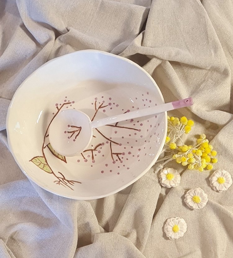 Kaşıklı  Salata Sunum  kasesi 