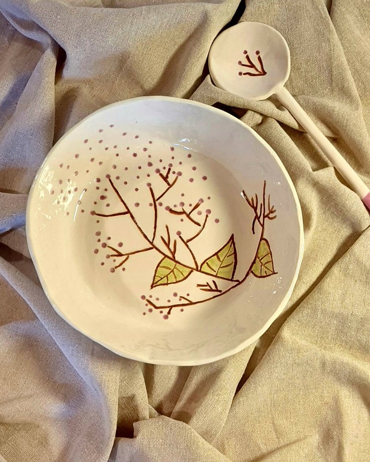 Kaşıklı  Salata Sunum  kasesi 