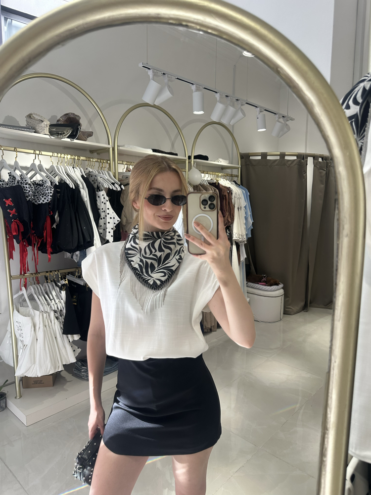 Şallı Tencel Bluz