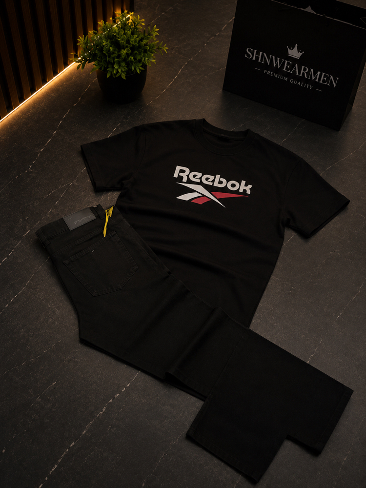 Reebok T-Shirt & Siyah Baggy Kot Kombini