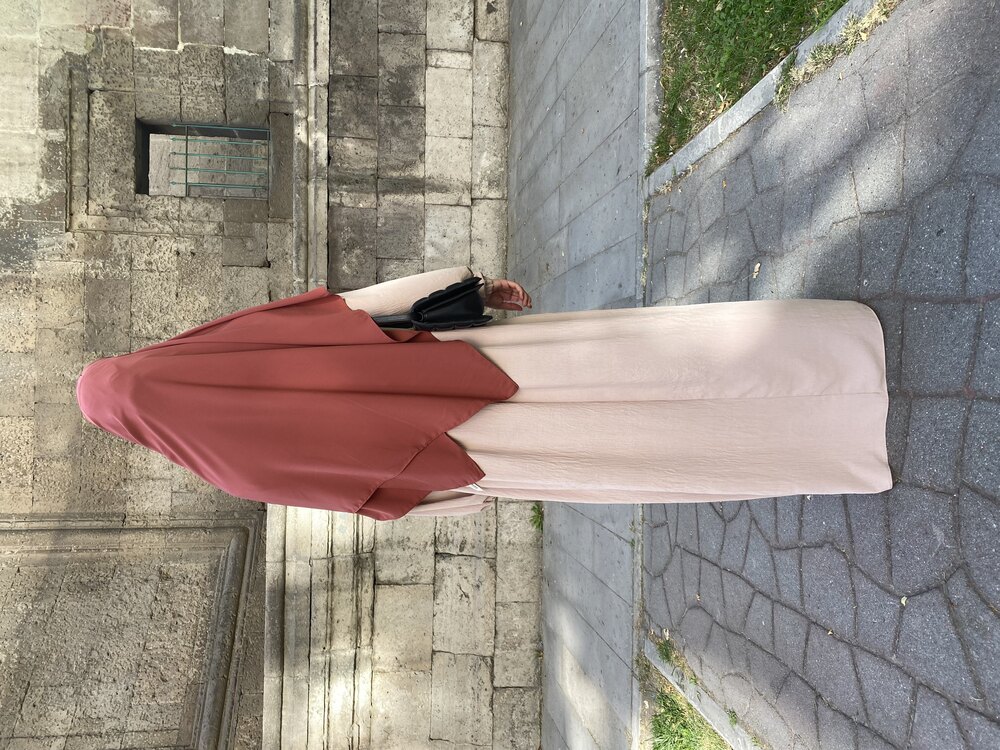 EVA AYROBİN ELBİSE KREM