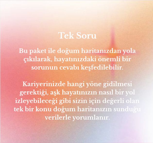 Tek Soru