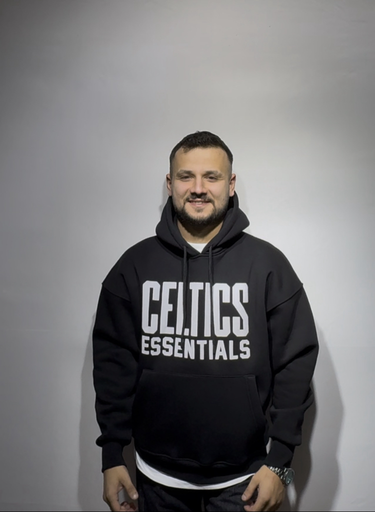  Celtics Hoodie baskılı 3 iplik Kapşonlu 