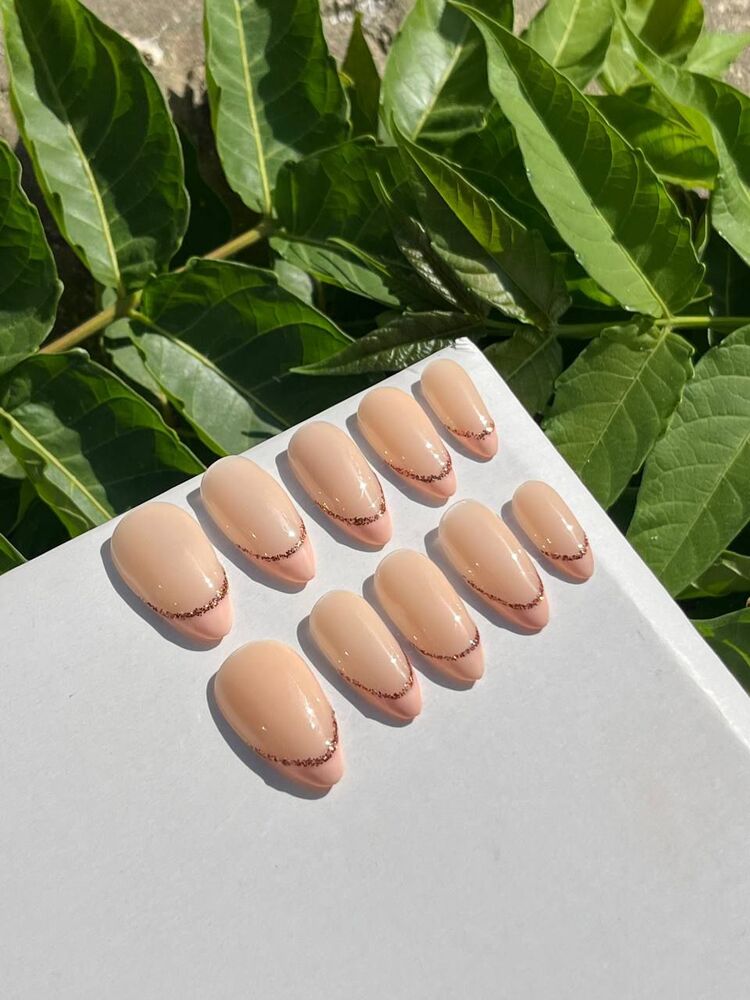 kalıcı oje french nail set