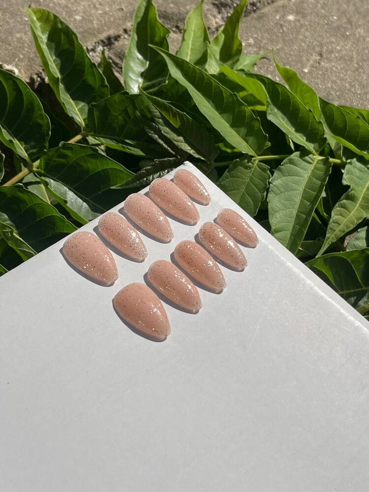 kalıcı oje simli Nail set