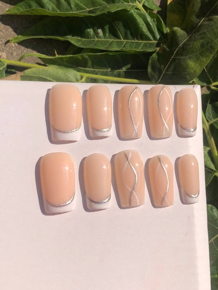 kalıcı oje french nail set 