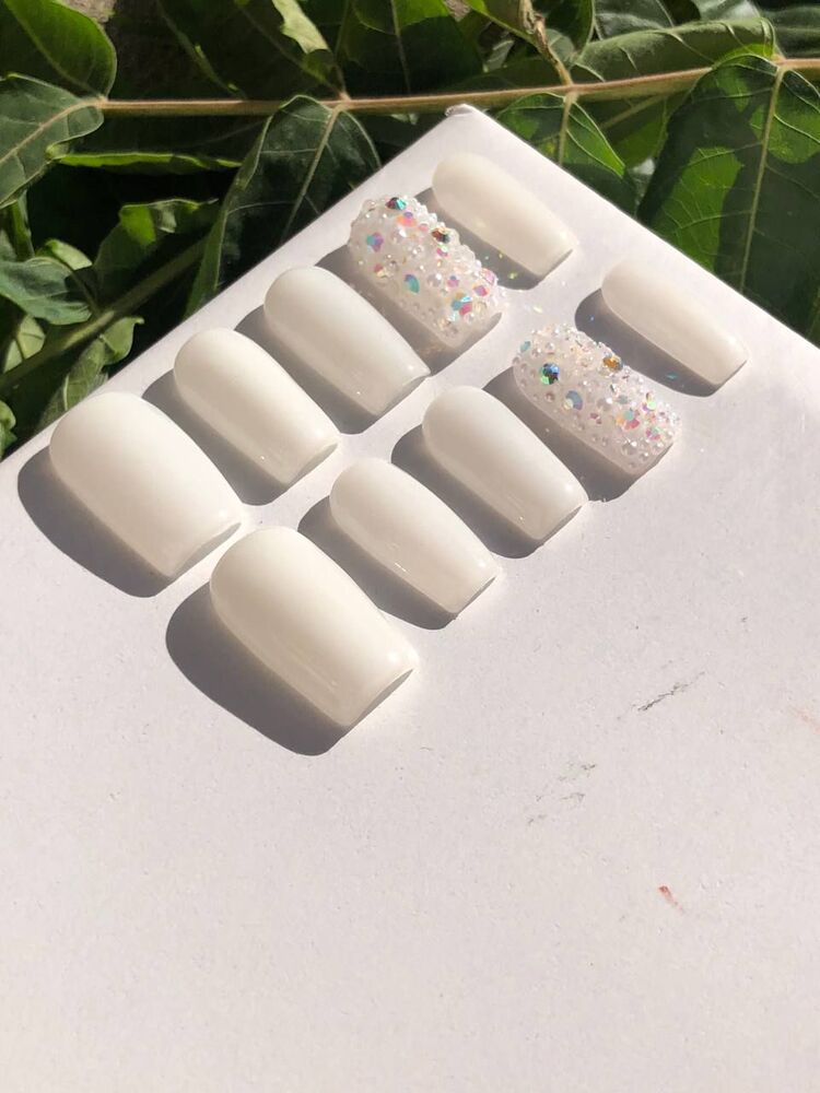 kalıcı oje taşlı nail set