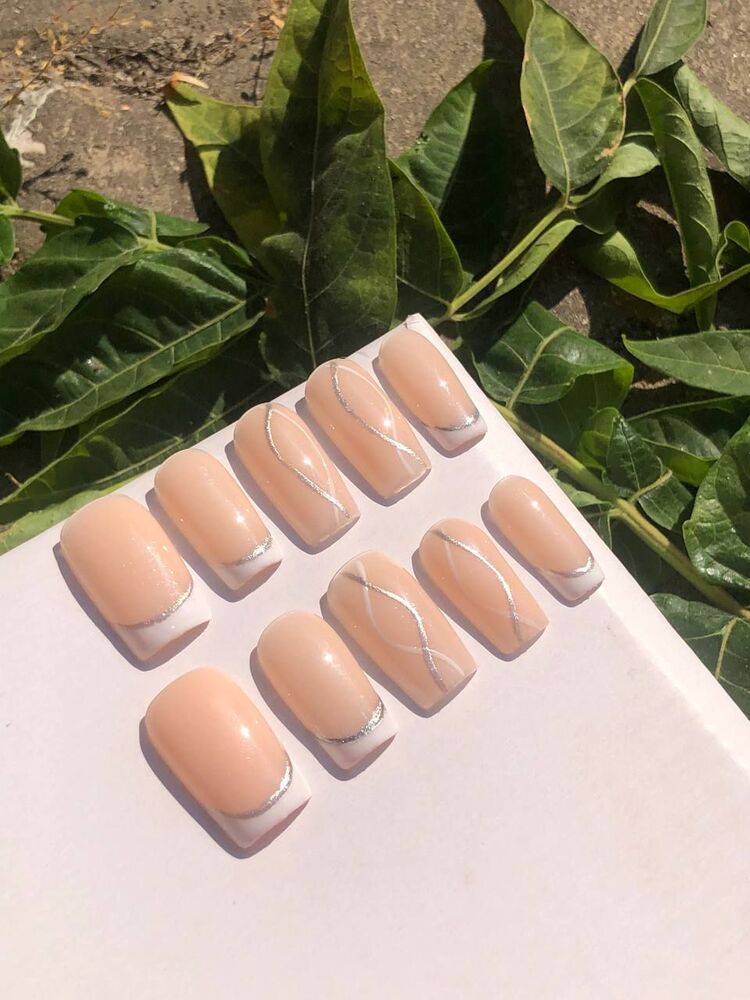 kalıcı oje french nail set 
