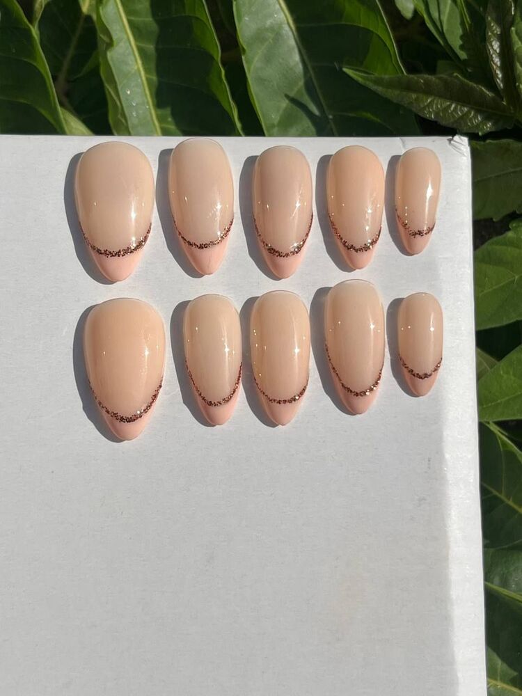 kalıcı oje french nail set