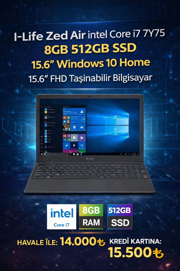 I-Life Zed Air intel Core i7 7Y75 8GB 
