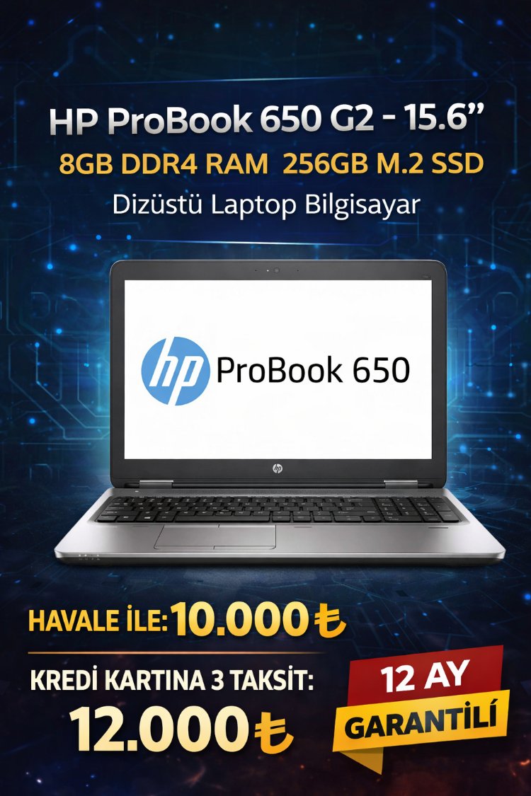 HP ProBook 650 G2-15.6 8GB DDR4 RAM 256GB