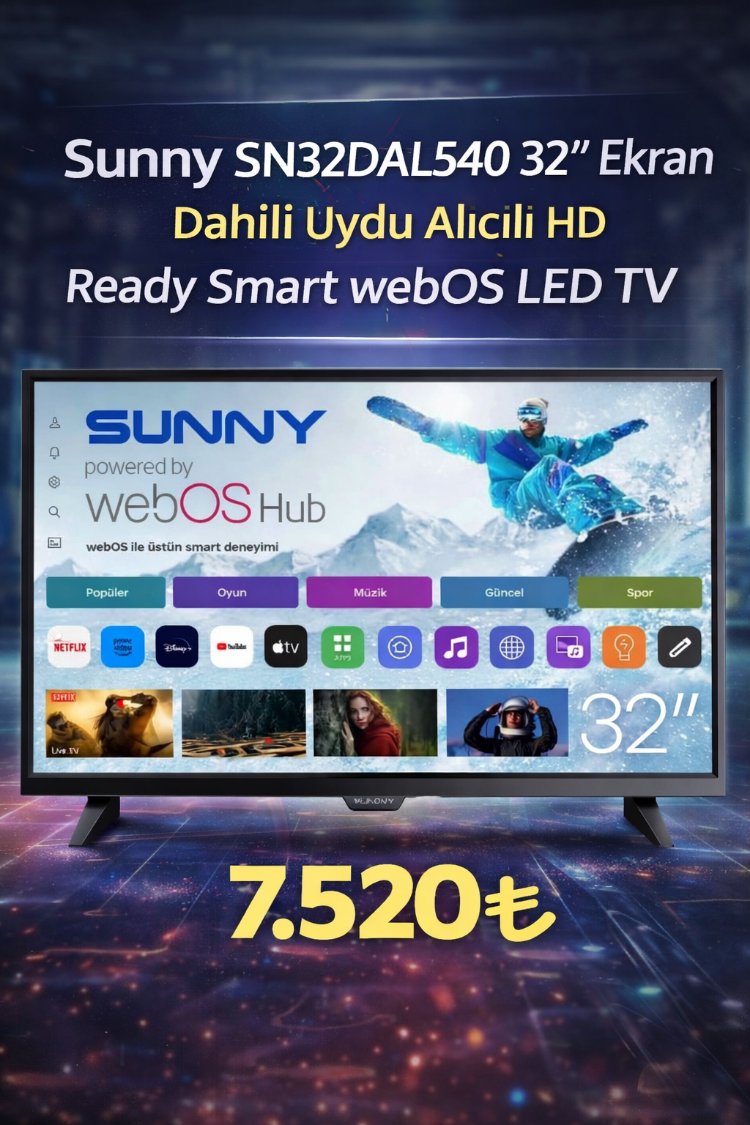 Sunny SN32DAL540 32 81 Ekran Dahili Uydu Alıcılı 