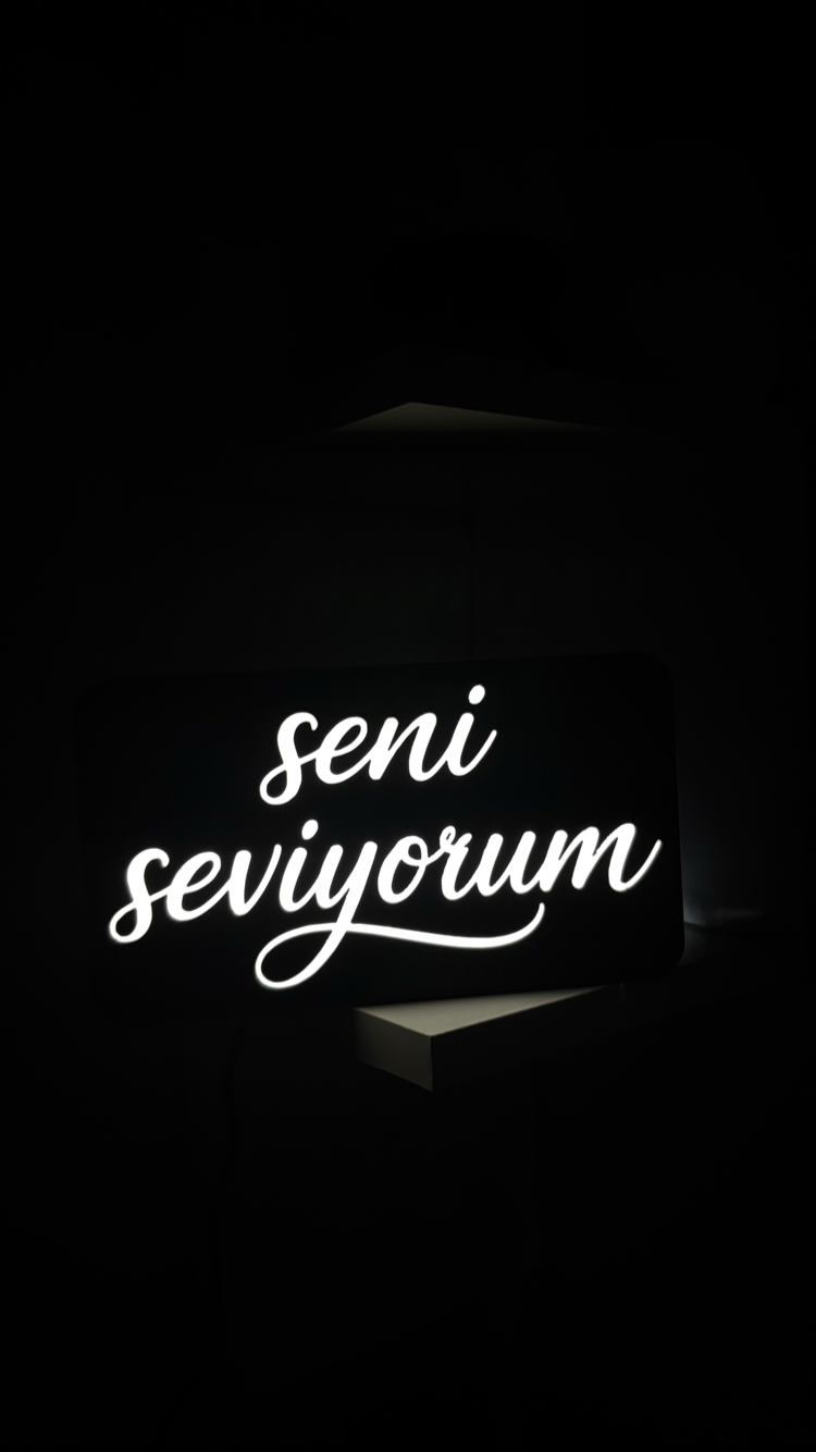 Seni seviyorum gece lambası