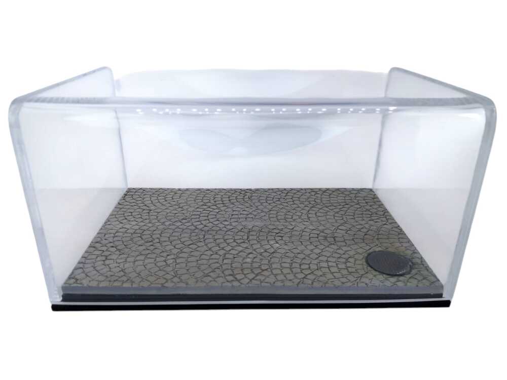 1/43-1/64 Ölçek Diecast Parke Yol Diorama Zemin ve Case