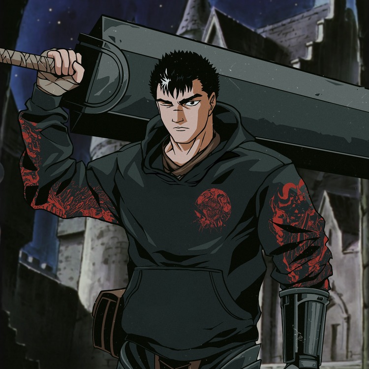 BERUSERUKU GATTSU OVERSIZE SWEATSHIRT