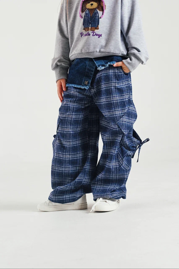 Denim Check Takım 