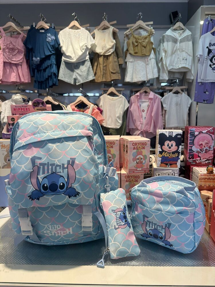 Stitch 3'lü Okul Çantası Seti
