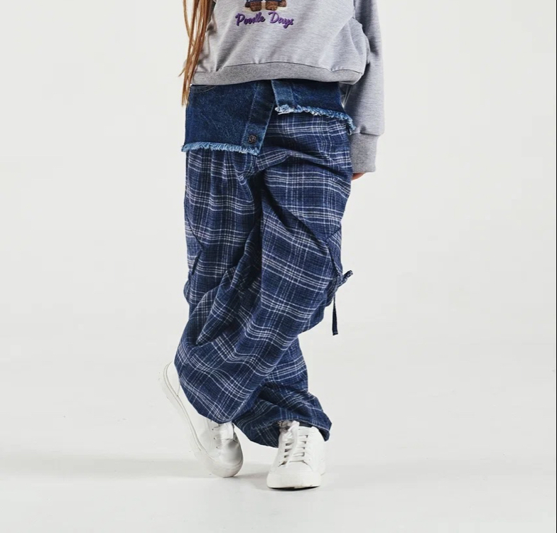 Denim Check Takım 