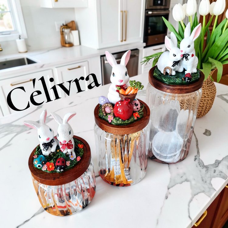Şans temalı Tavşan kavanoz set