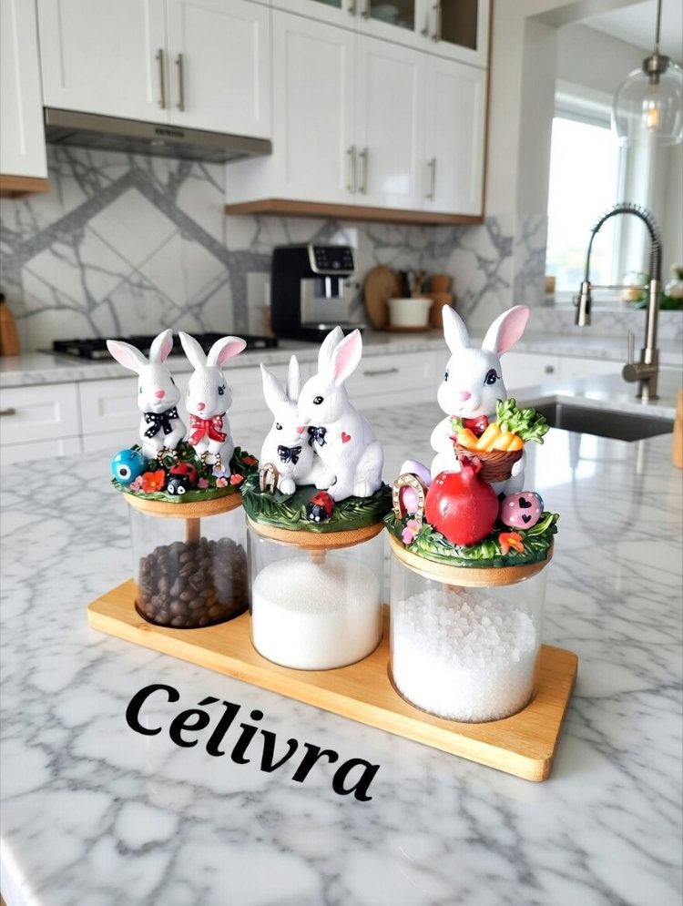 Tavşan kapaklı Baharatlık Set