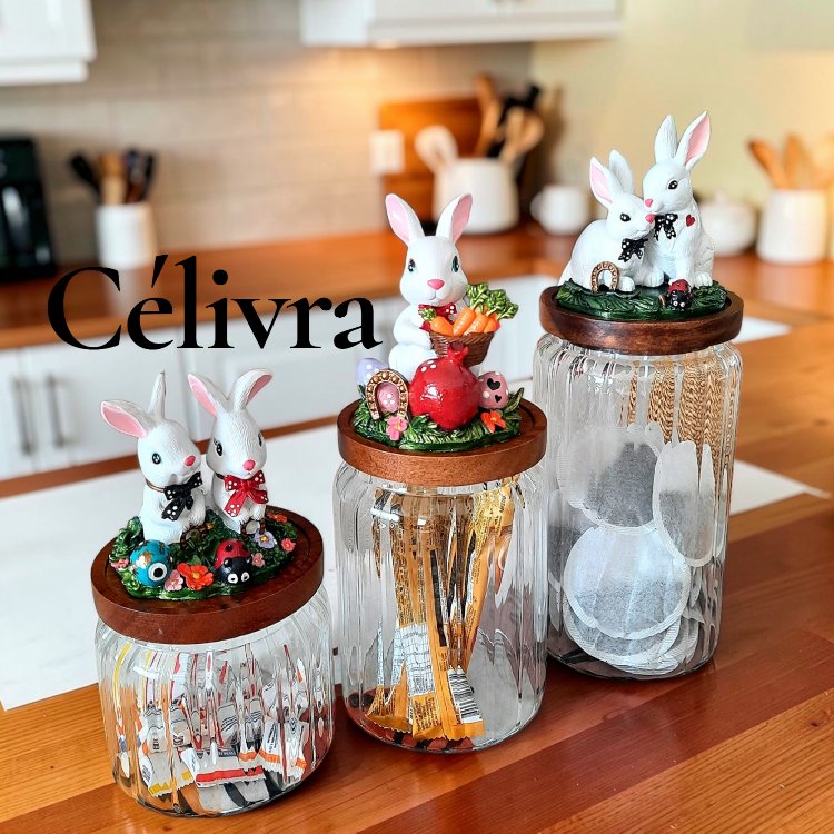 Şans temalı Tavşan kavanoz set