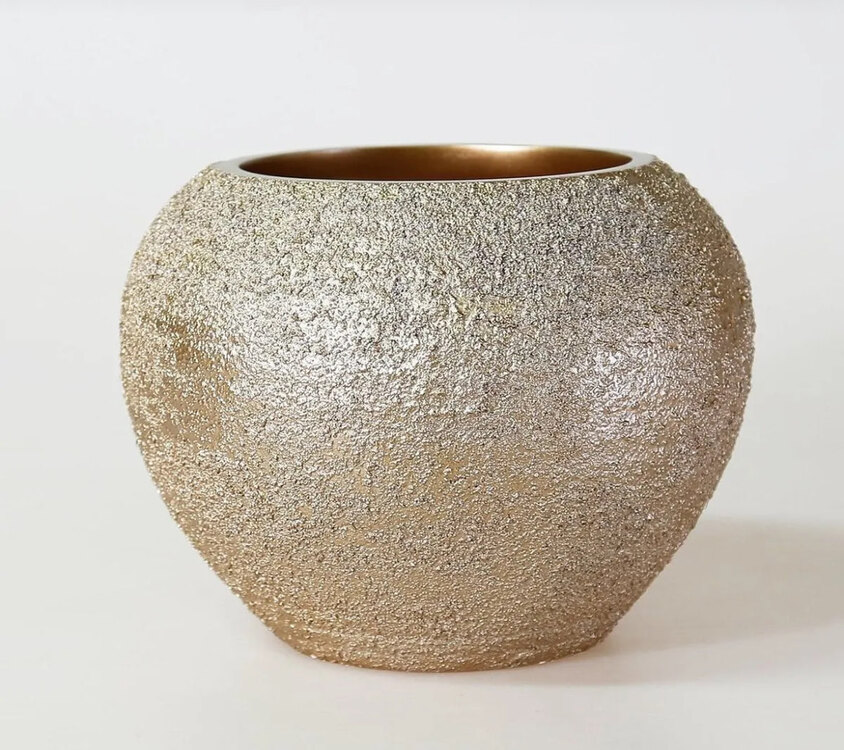 Morocco Küçük Vazo Vizon 21x17cm