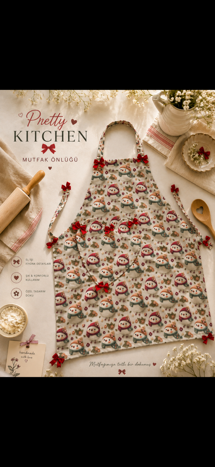 Pretty kitchen tasarım önlük