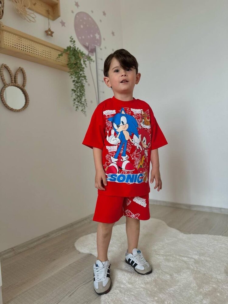 Sonic Baskılı Yazlık Takım