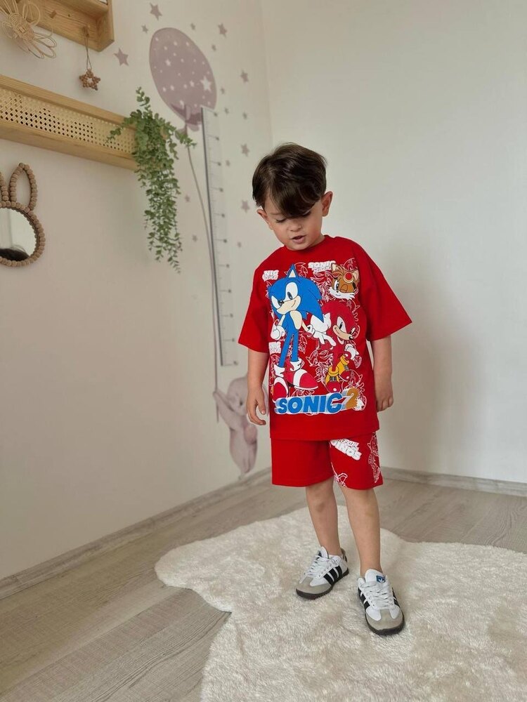 Sonic Baskılı Yazlık Takım