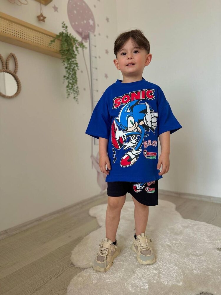 Sonic Baskılı Yazlık Takım
