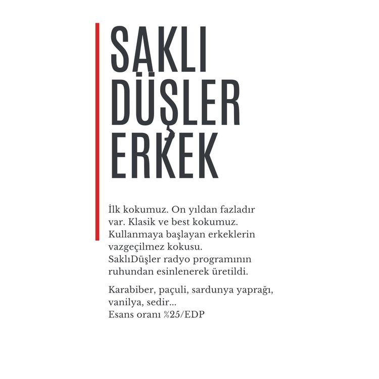 Saklıdüşler Erkek