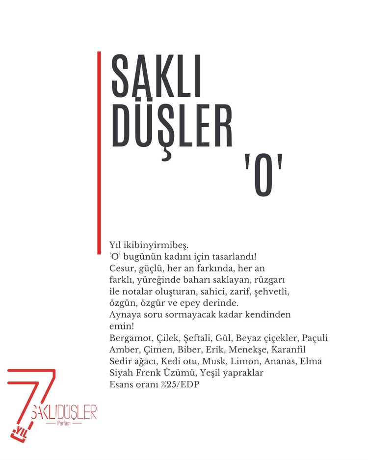 SaklıDüşler 'O'  / 1 alana 1 hediye 