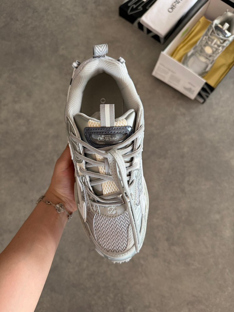 Off White Men “PREMİUM” Silver White