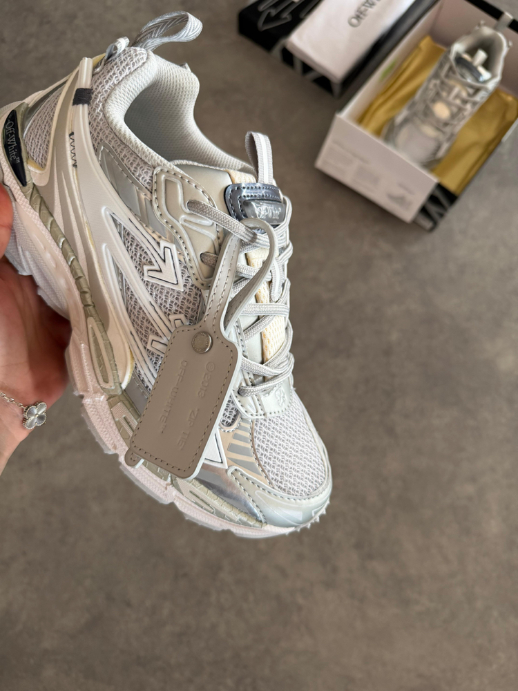 Off White Men “PREMİUM” Silver White