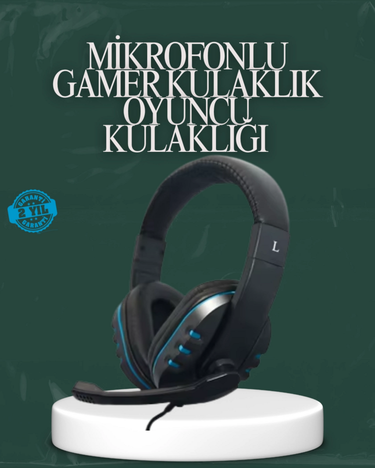 Kablolu Headset – Net Ses Ayrımı ve Ayarlanabilir Konfor