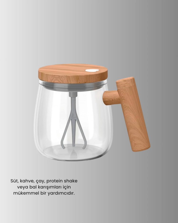 IP6 Su Geçirmez Şarjlı Kupa – 3D Karıştırma, Sabit Sıcaklık, 400 ml