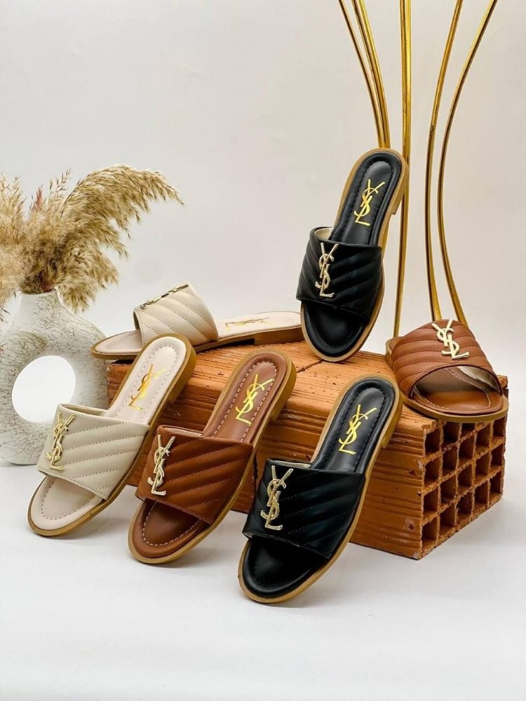 YSL kadın slippers