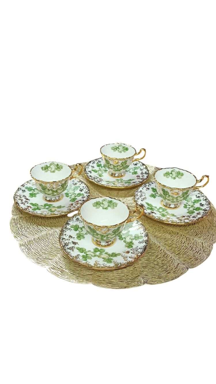 4 LÜ EL BOYAMA PORSELEN FİNCAN SET- NO 14