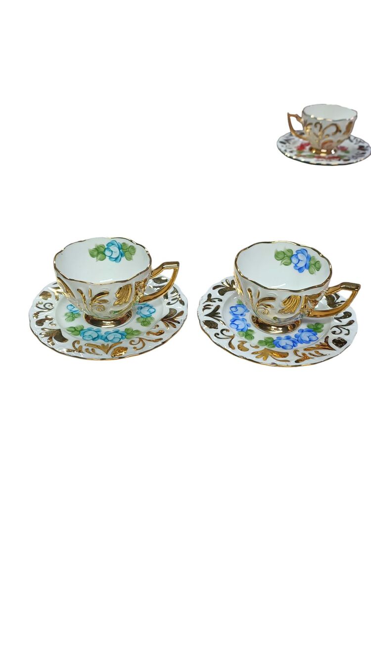 6 LI EL BOYAMA PORSELEN FİNCAN SET- NO 15